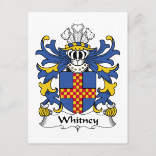 Whitney Familienwappen Postkarte