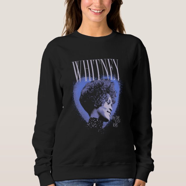 Whitney Houston meine Liebe ist Ihr Liebe Herz Fot Sweatshirt (Vorderseite)