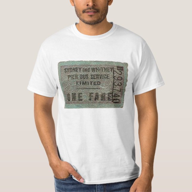 Whitney Pier Bus Pass T Shirt (Vorderseite)