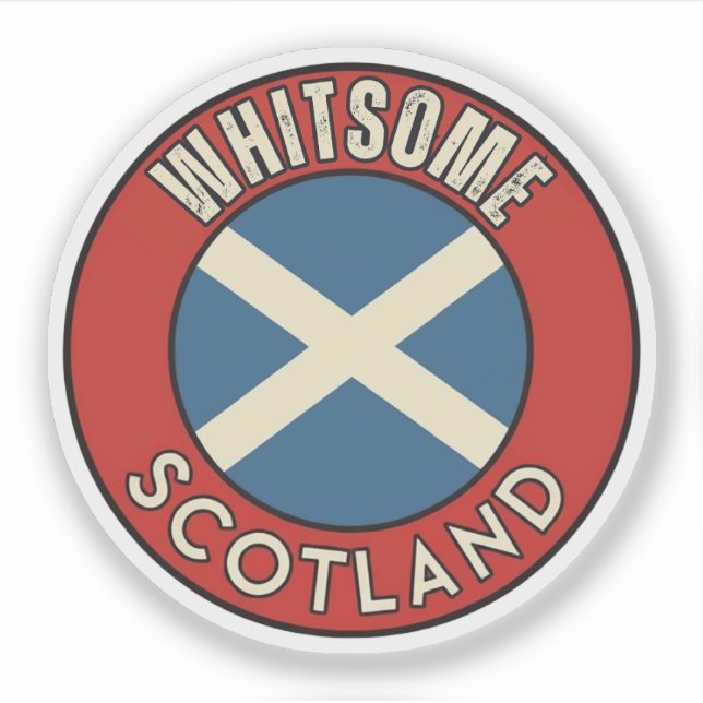 Whitsome, Schottland Aufkleber (Vorderseite)