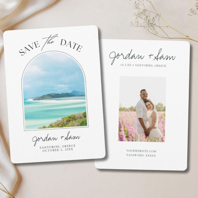 Whitsunday Island Australia Wedding Save the Date Einladung (Whitsunday Island Australia Wedding Save the Date Invitation
)