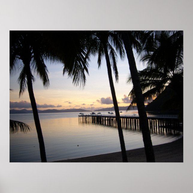 Whitsunday Islands Sunset - Australia Poster (Vorne)