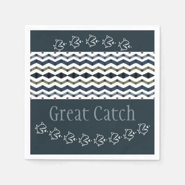 Whitsy Fish Serviette (Vorderseite)