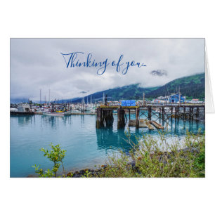 Whittier Alaska Hafen Denken Sie an Ihre Karte