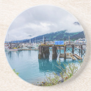 Whittier Alaska Harbor Getränkeuntersetzer