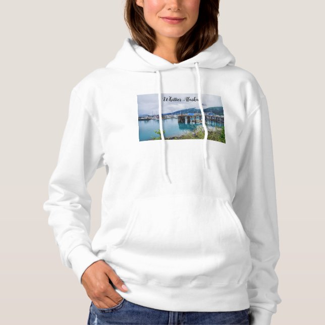 Whittier Alaska Harbor Hoodie (Vorderseite)