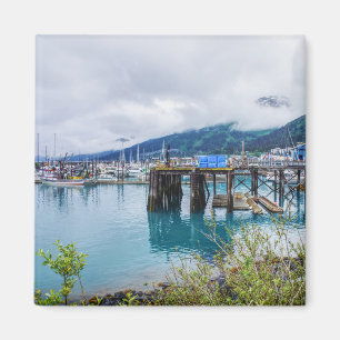Whittier Alaska Harbor Magnet