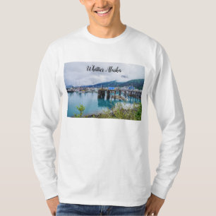 Whittier Alaska Harbor Men's Long Sleeve Shirt