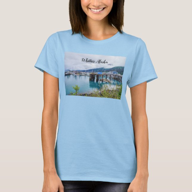 Whittier Alaska Harbor T - Shirt (Vorderseite)