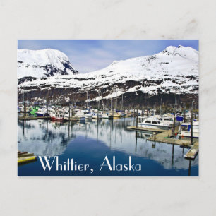 Whittier, Alaska, USA Postkarte