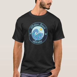Whittier Beach Ak Alaska Souvenir Nautical Surfer T-Shirt