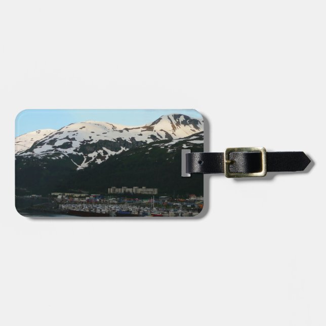 Whittier bei Dusk Landschaftlich Alaska Fotografy Gepäckanhänger (Vorderseite horizontal)