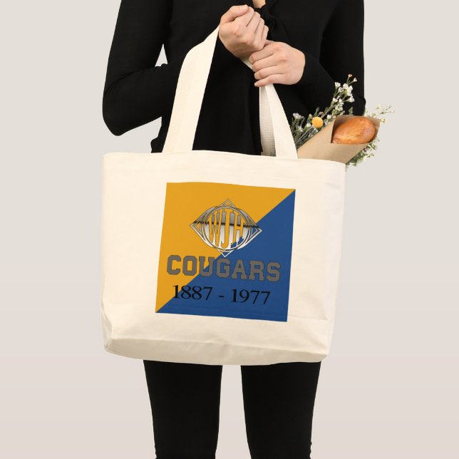 Whittier Jr High SchoolTote Bag Jumbo Stoffbeutel (Vorderseite (Produkt))