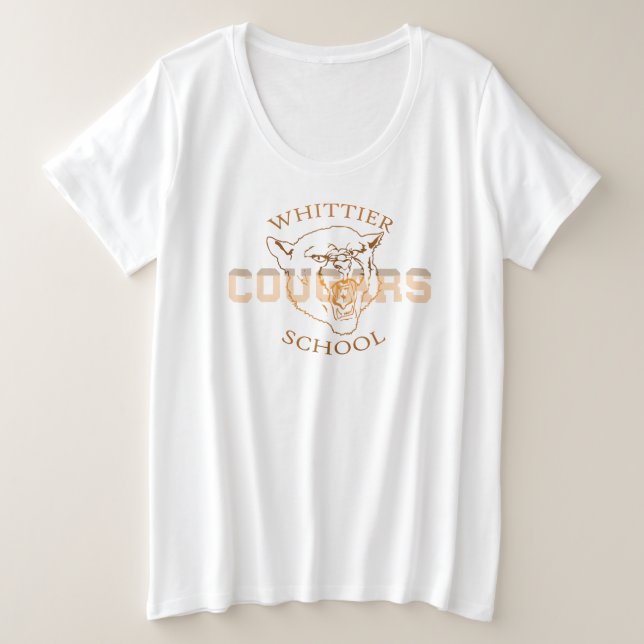 Whittier Junior High School New Designs Große Größe T-Shirt (Design vorne)