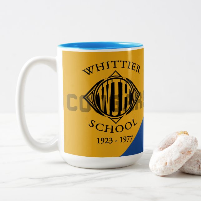 Whittier Junior High School Tasse (Mit Donut)
