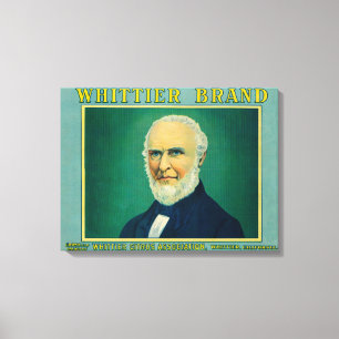 Whittier Zitrone LabelWhittier, CA Leinwanddruck