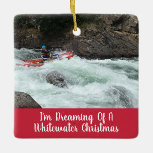 Whitwater Weihnachten Ihr eigenes Foto Keramikornament