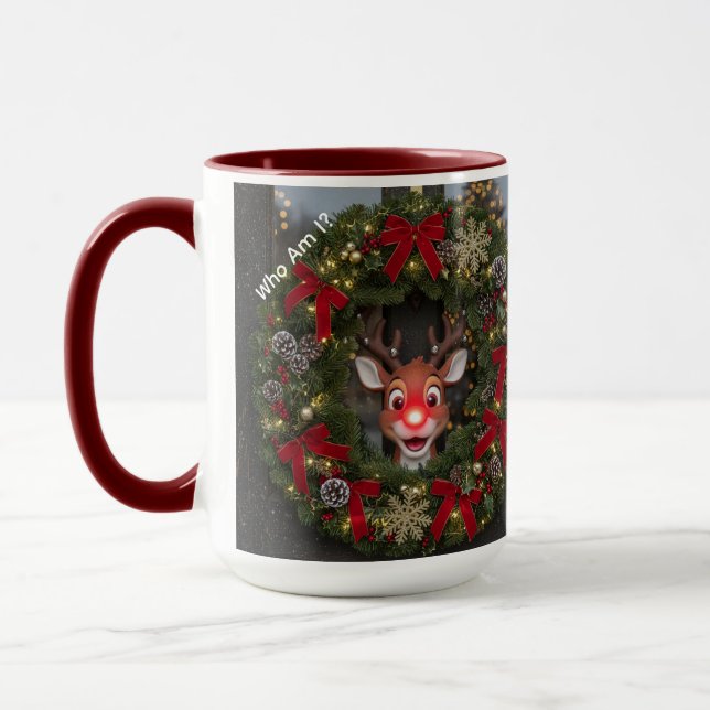 Who Am I? Christmas Mug Tasse (Links)