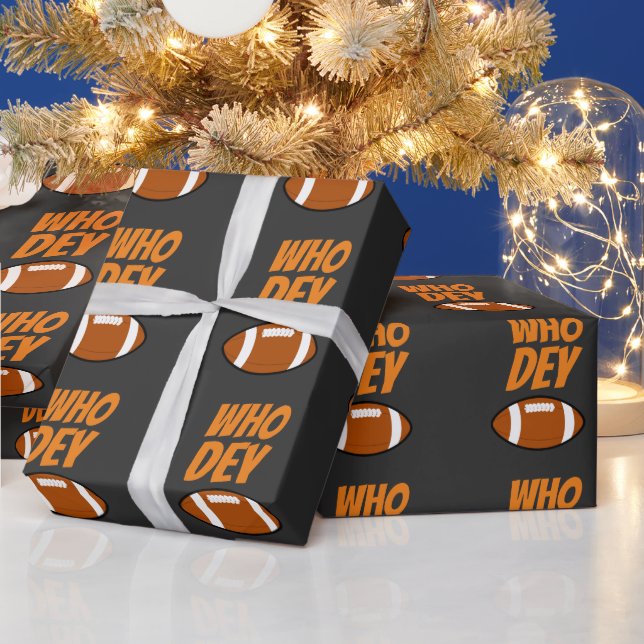 WHO DEY FOOTBALL CHRISTMAS GESCHENKPAPIER (Feiertage)