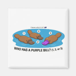 Who Has A Purple Bill? Cute Platypus Australia Gam Magnet