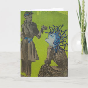 "Who invited her?" greeting card/invitation Einladung