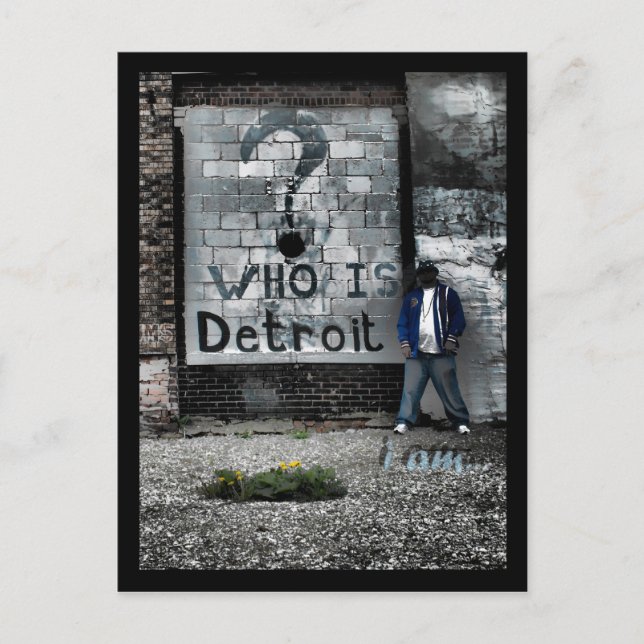 Who is Detroit Postkarte (Vorderseite)