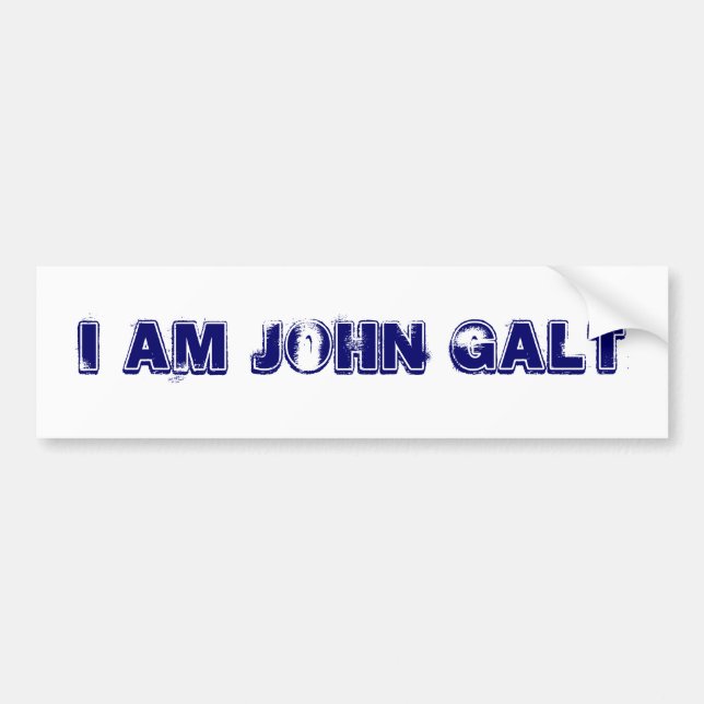 WHO IST JOHN GALT AUTOAUFKLEBER (Vorne)