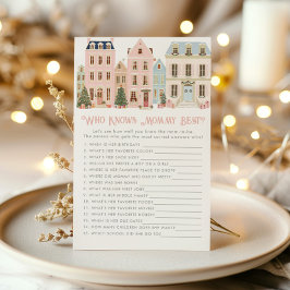 Who knows mommy best Christmas Village game