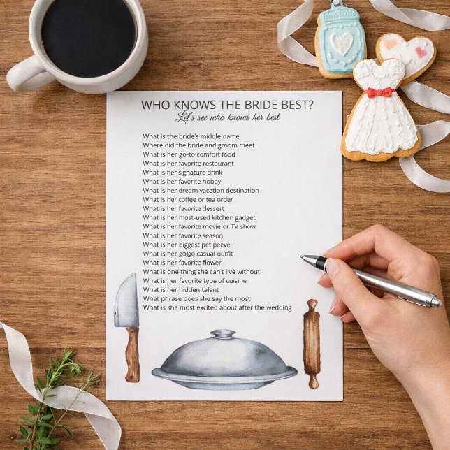 Who Knows the Bride Best Notizblock (Von Creator hochgeladen)
