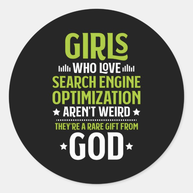 Who Liebe Search Motor Optimization Seo Runder Aufkleber (Vorderseite)