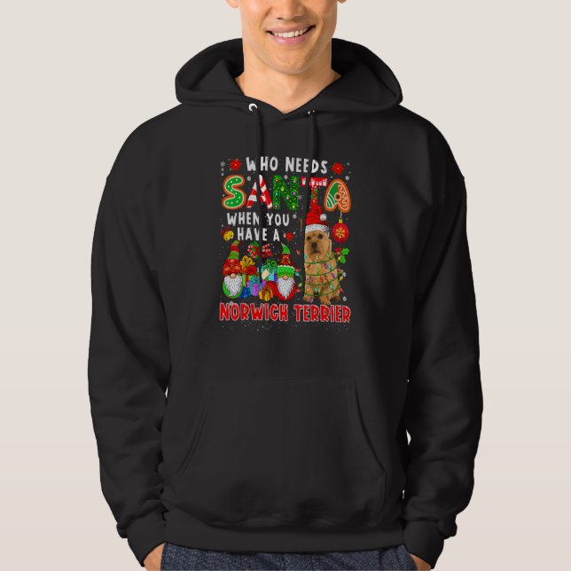 Who Needs Santa When Have A Norwich Terrier Santa  Hoodie (Vorderseite)