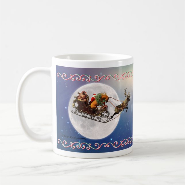Whoa, whoa, frohe Weihnachts Pony Kaffeetasse (Links)