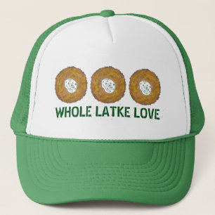 Whole Latke (Lotta) Love Potato Pancakes Hanukkah Truckerkappe