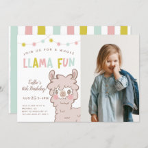 Whole Llama Fun Kids Birthday Party Foto
