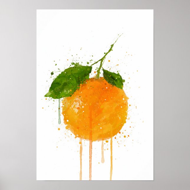 Whole Orange Fruit Poster (Vorne)