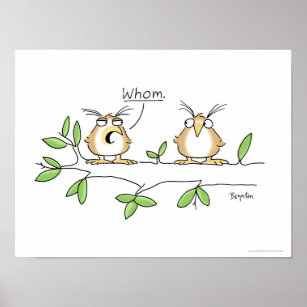 WHOM OWL-Poster von Sandra Boynton Poster