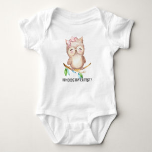 Whoo ist die Niedliche Baby-Kleidung, Eule Baby Strampler
