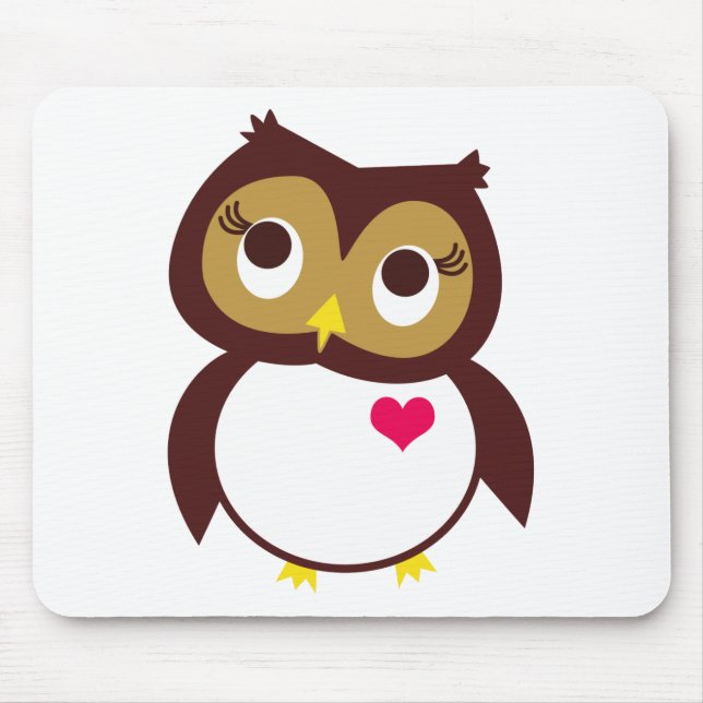 Whoo Liebe dich Mousepad (Vorne)