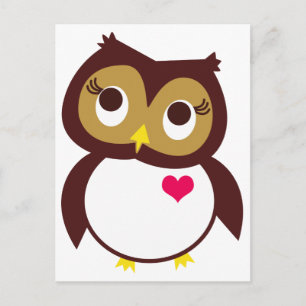 Whoo Lieben Sie Postkarte