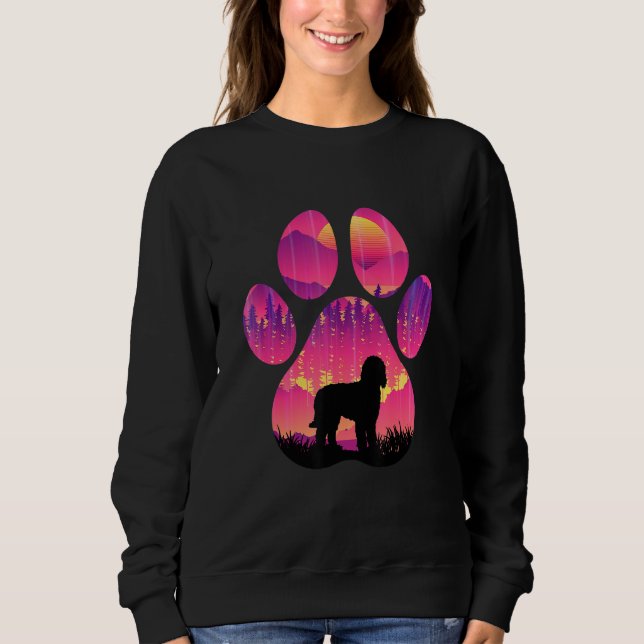 Whoodle Paw Mom Dad Dog  Women Men Sweatshirt (Vorderseite)