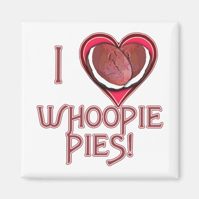 Whoopie Pie Liebe Bekleidung, Schürze, Geschenke Magnet (Vorne)