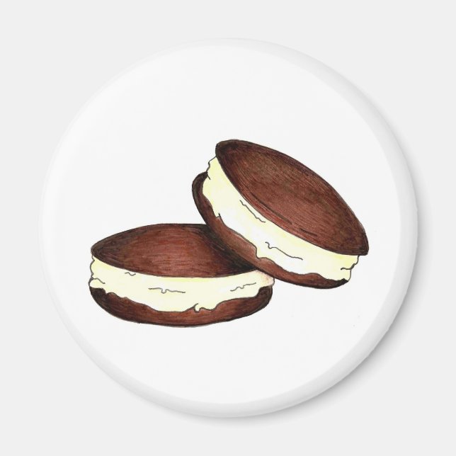 Whoopie Pies Chocolate Vanilla PA Dutch Food Magnet (Vorne)