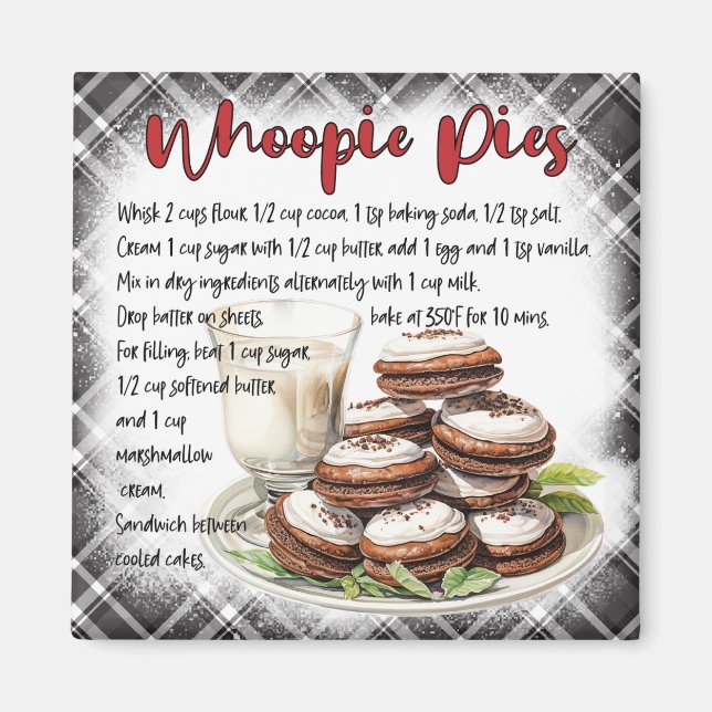 Whoopie Pies Rezept Magnet (Vorne)