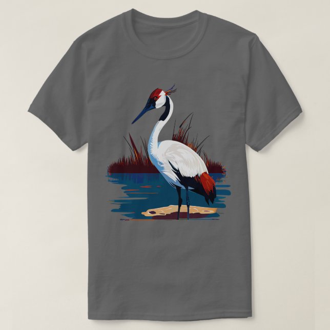 Whooping Crane TShirt (Design vorne)