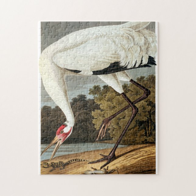 Whooping Crane von John James Audubon Puzzle (Vertikal)