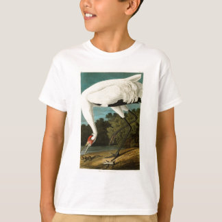 Whooping Kran-John James Audubon-Vögel von Amerika T-Shirt