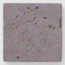 Whorls Travertine Untersetzer