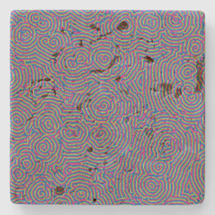 Whorls Travertine Untersetzer