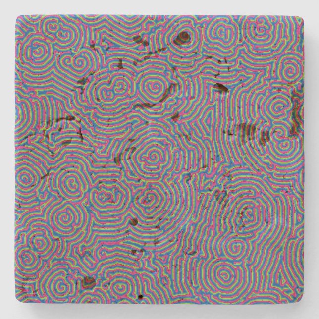 Whorls Travertine Untersetzer (Vorderseite)