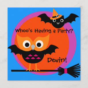 Whoty Hoot Halloween-Party Einladung